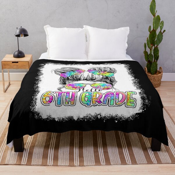 Item preview, Hello 6th Grade Messy Bun Girls Tie Dye Cute Back To School designed and sold by HarveyHF.