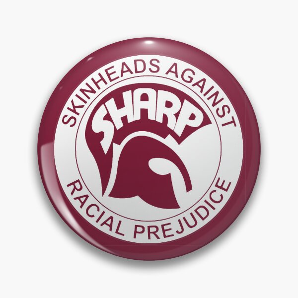 Item preview, SHARP Skins against racism in white design designed and sold by ModSupporters.