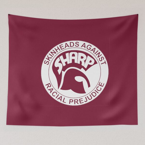 Item preview, SHARP Skins against racism in white design designed and sold by ModSupporters.