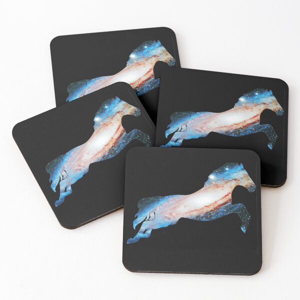 Item preview, Jumping Horse Animals Galaxy Horses Outer Space Galloping Silhouette  designed and sold by Siela.