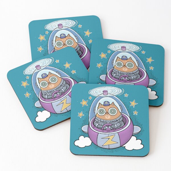 Item preview, Astronaut Cat Space Helicopter designed and sold by RGB-Ginger.