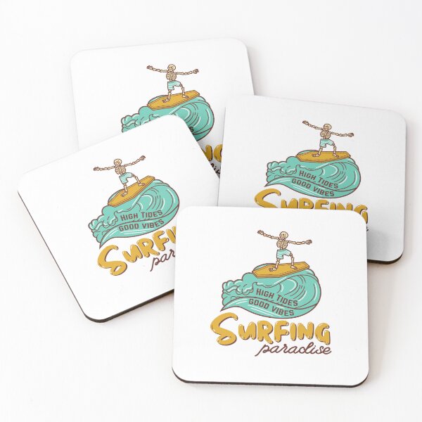 Item preview, Surfing Paradise - Skeleton Surfing designed and sold by Pixelish.