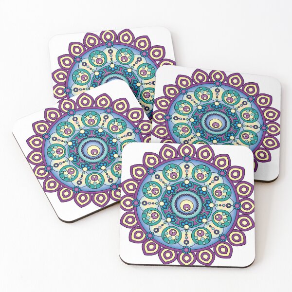 Item preview, Mandala Inspired Design in colors #2 designed and sold by ZenDrawings.