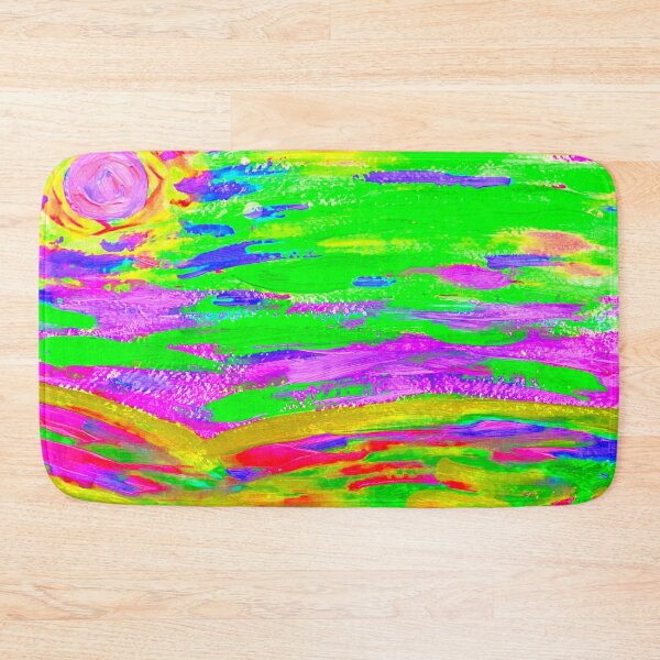 Item preview, Tropical Sunset, Psychedelic Art, with Green and Purple designed and sold by HBBArtShop.