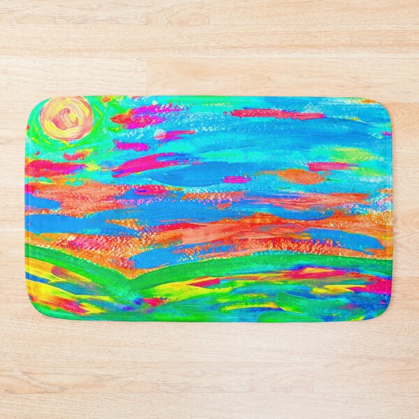 Item preview, Tropical Sunset, Bright and Colorful Painting designed and sold by HBBArtShop.