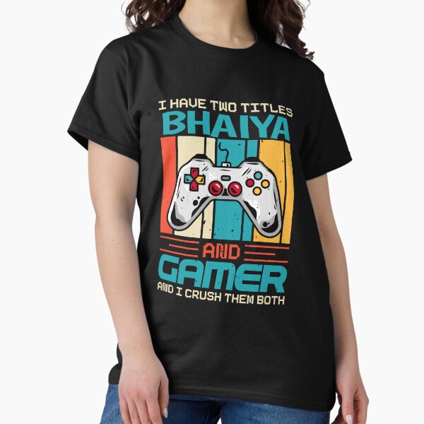 Item preview, Bhaiya and Gamer designed and sold by DesiBoli.