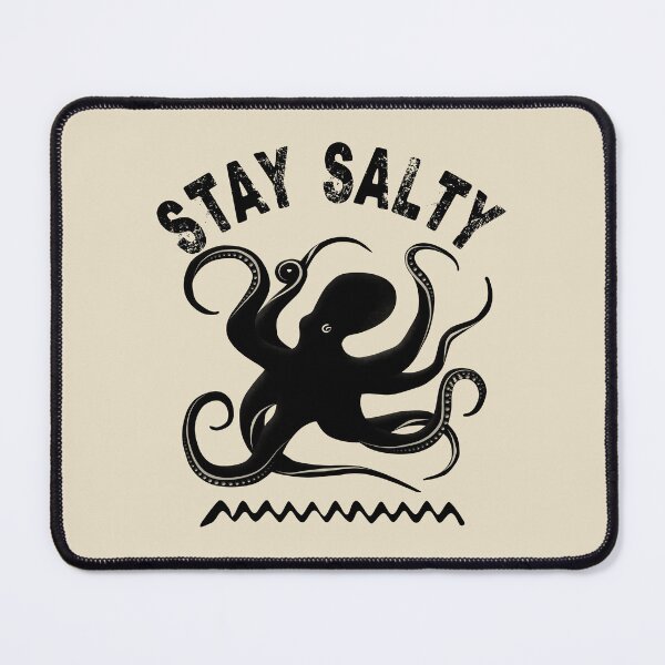 Item preview, Octopus Silhouette | Stay Salty Funny Beach Life Quote designed and sold by TMBTM.