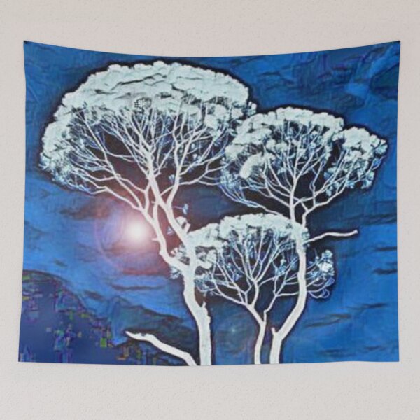Item preview, A dream with trees a moonlit night designed and sold by RAJAT KANTI CHAKRABARTY.