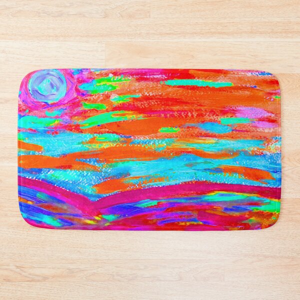 Item preview, Tropical Sunset, Psychedelic Art, with Orange and Blue designed and sold by HBBArtShop.
