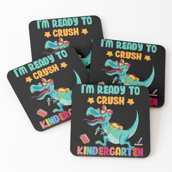 Item preview, I'm ready to crush kindergarten Back to School Dinosaur T Rex designed and sold by HarveyHF.