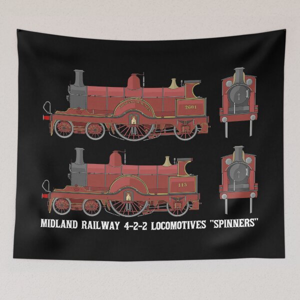 Item preview, Midland Railway 4-2-2 Steam Locomotive 2601 115 Diagrams Gift designed and sold by Maljonic.