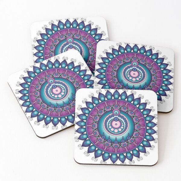 Item preview, Mandala Inspired Design in Colors #3 designed and sold by ZenDrawings.