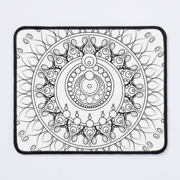Item preview, Mandala Inspired Design in Black & White #3 designed and sold by ZenDrawings.