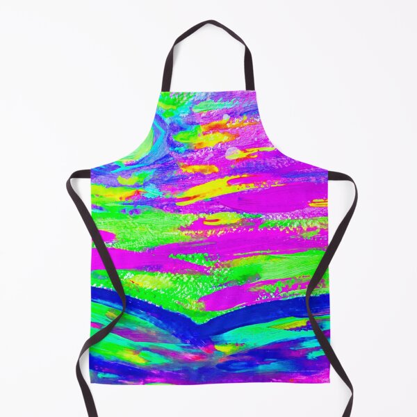 Item preview, Tropical Sunset, Psychedelic Art, with Purple, Green, and Blue designed and sold by HBBArtShop.