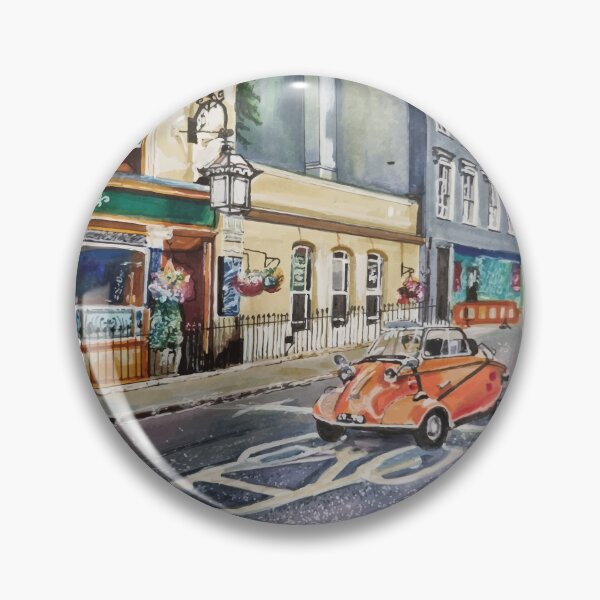 Item preview, Messerschmitt Bubble Car on Portobello Road London  designed and sold by LornaBowdenART.