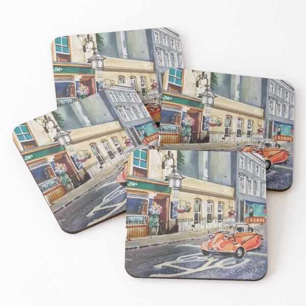 Item preview, Messerschmitt Bubble Car on Portobello Road London  designed and sold by LornaBowdenART.