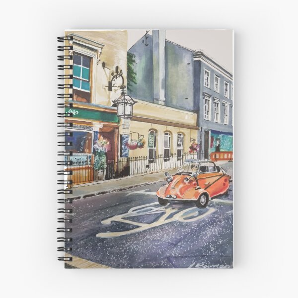 Item preview, Messerschmitt Bubble Car on Portobello Road London  designed and sold by LornaBowdenART.