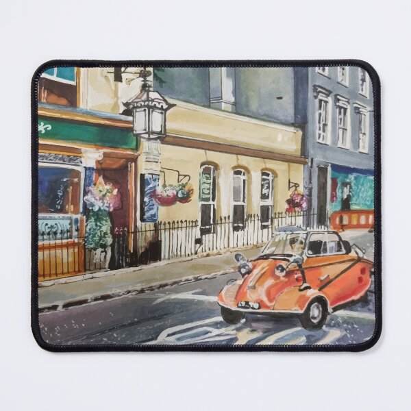 Item preview, Messerschmitt Bubble Car on Portobello Road London  designed and sold by LornaBowdenART.