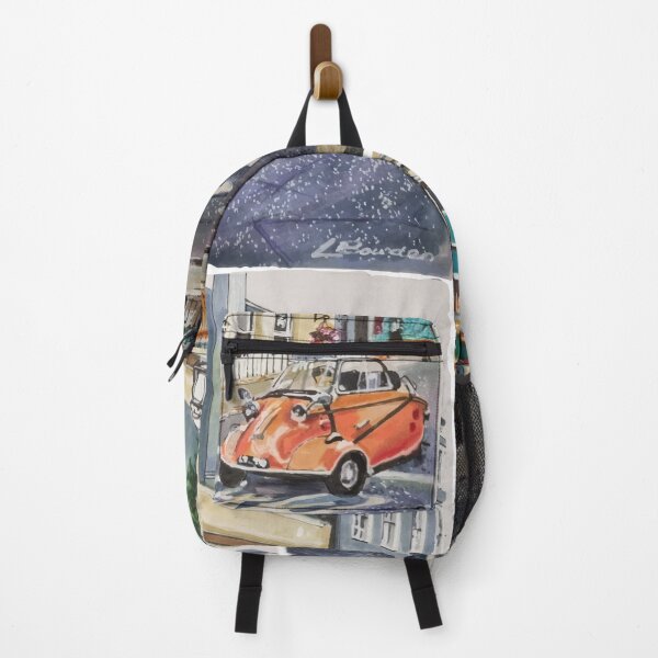 Item preview, Messerschmitt Bubble Car on Portobello Road London  designed and sold by LornaBowdenART.