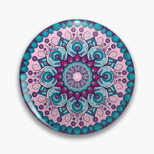 Item preview, Mandala Inspired Design in Colors #5 designed and sold by ZenDrawings.