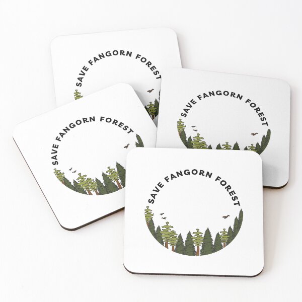 Item preview, Save Fangorn Forest - Circle - White - Fantasy designed and sold by Fenay Designs.