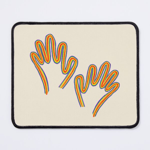 Item preview, Groovy Minimalist Pride Hands Line Art designed and sold by Lindas Lineas.