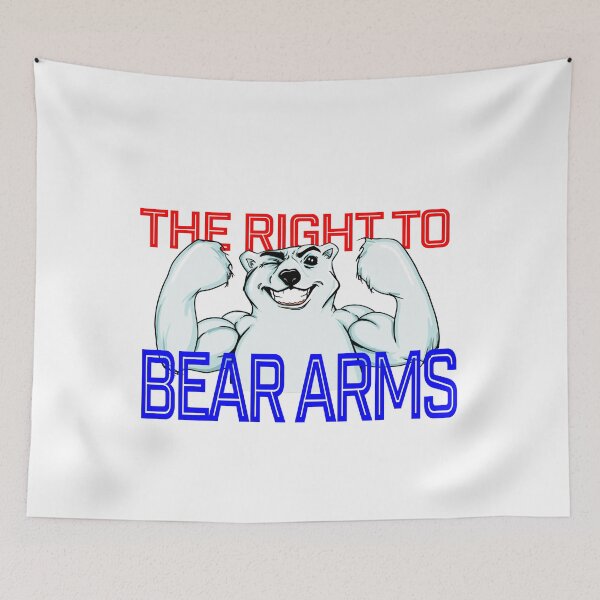 Item preview, The right to bare arms red, white and blue  designed and sold by Martzart.