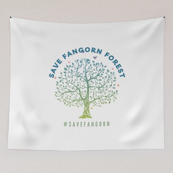 Item preview, Save Fangorn Forest - Blue Tree - Funny designed and sold by Fenay Designs.