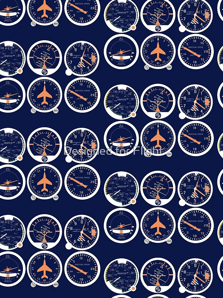 Thumbnail 3 of 3, Scarf, Basic Six Flight Instruments designed and sold by Designed for Flight.