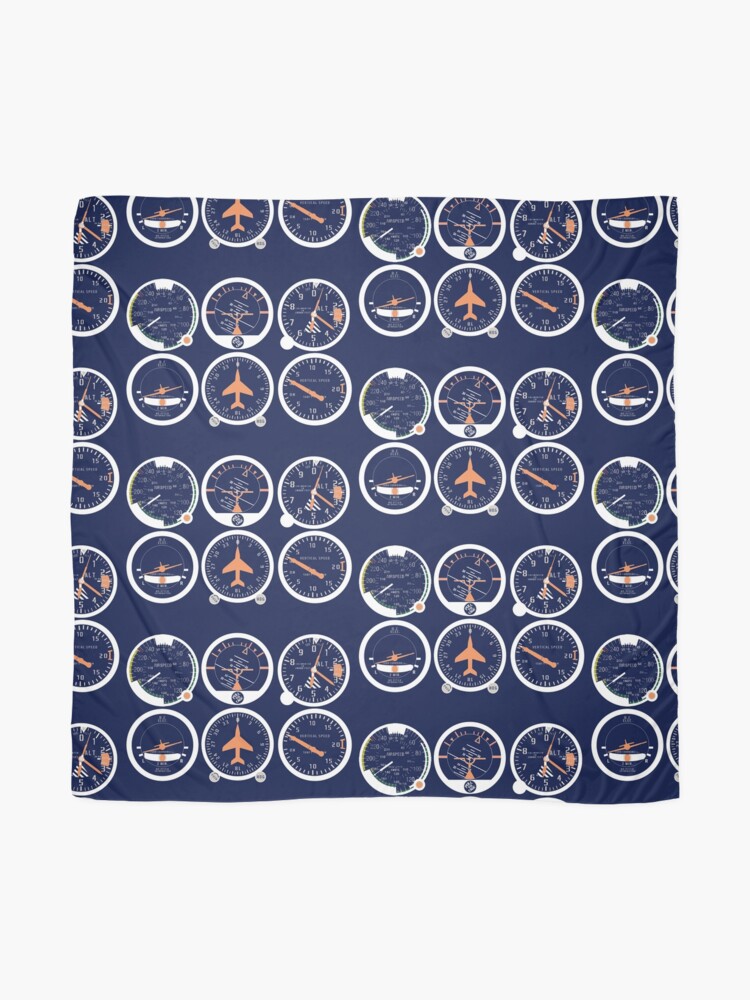 Alternate view of Basic Six Flight Instruments Scarf