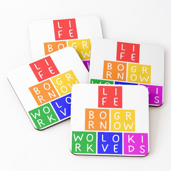 Item preview, Rainbow Life - Born, grow, work, love, kids - Pyramid - Basic colors rainbow  designed and sold by RainbowWordLand.