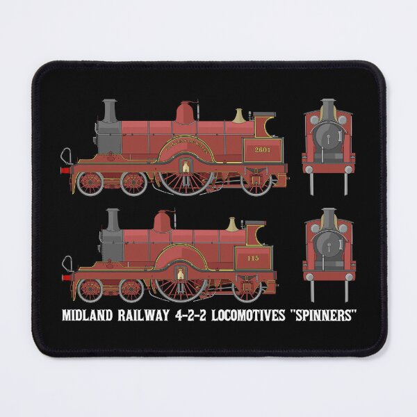 Item preview, Midland Railway 4-2-2 Steam Locomotive 2601 115 Diagrams Gift designed and sold by Maljonic.