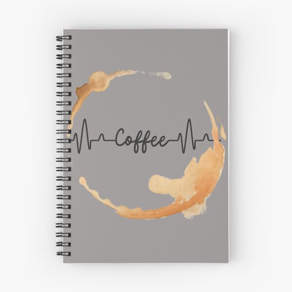 Item preview, Coffee with heartbeat and coffee stains designed and sold by LEOPARDROCKS.