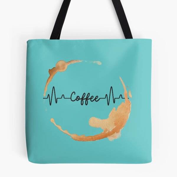 Item preview, Coffee with heartbeat and coffee stains designed and sold by LEOPARDROCKS.