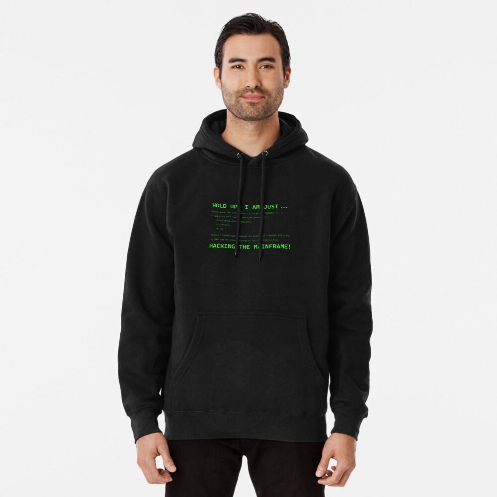 Hacking (into) the mainframe funny meme - hacker Essential T-Shirt for  Sale by Krokodajll