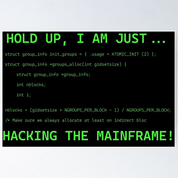 How to hack the mainframe - hacker meme  Canvas Print for Sale by  Krokodajll