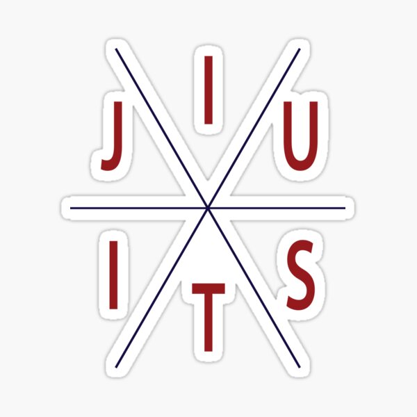 Jiu Jitsu Circle MMA BJJ Apparel Sticker