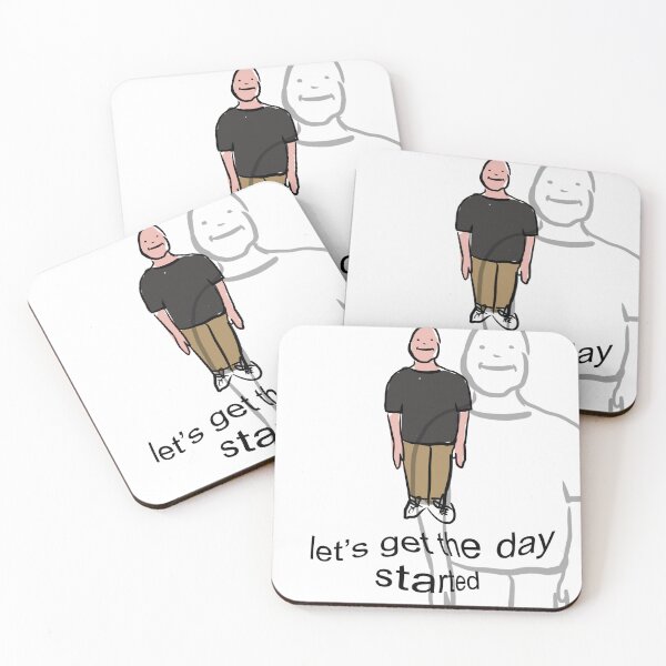 Item preview, standing man, let’s get the day started  designed and sold by blastfromtepast.