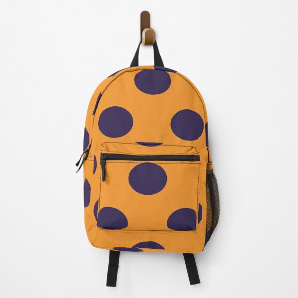 Item preview, Large NAVY BLUE and ORANGE POLKA DOTS designed and sold by RachelMacht.