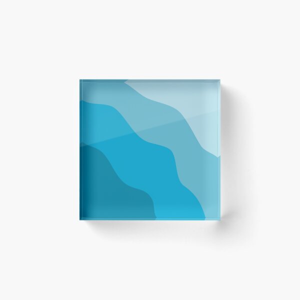 Item preview, Abstract Blue Wave Print designed and sold by Arianna Khalil.