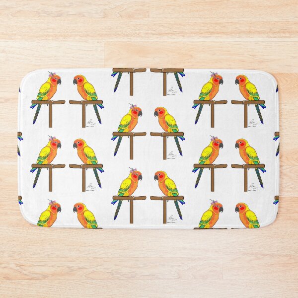 Item preview, Crazy Bird Man with Sun Conures designed and sold by Laughing Parrot Studio.
