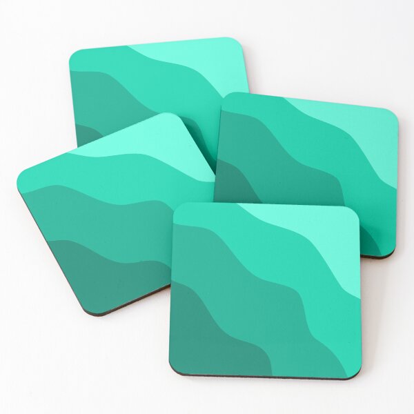 Item preview, Abstract Green Wave Print designed and sold by Arianna Khalil.