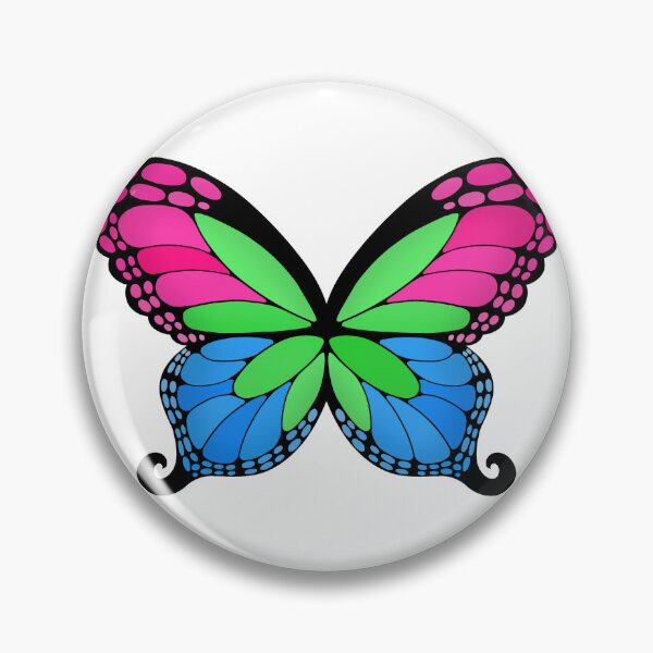 Item preview, Butterfly Wings Polysexual Pride Flag designed and sold by Middy's Art.