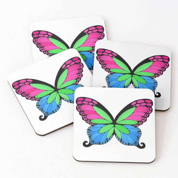 Item preview, Butterfly Wings Polysexual Pride Flag designed and sold by Middy's Art.