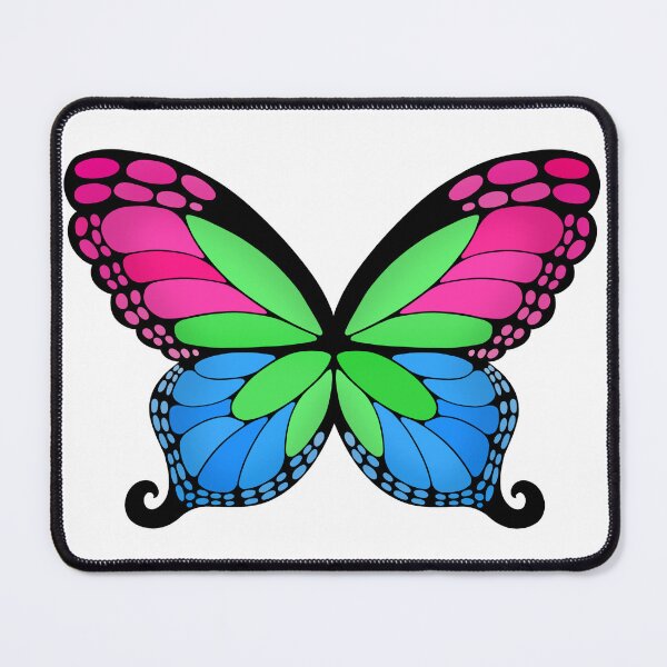Item preview, Butterfly Wings Polysexual Pride Flag designed and sold by Middy's Art.