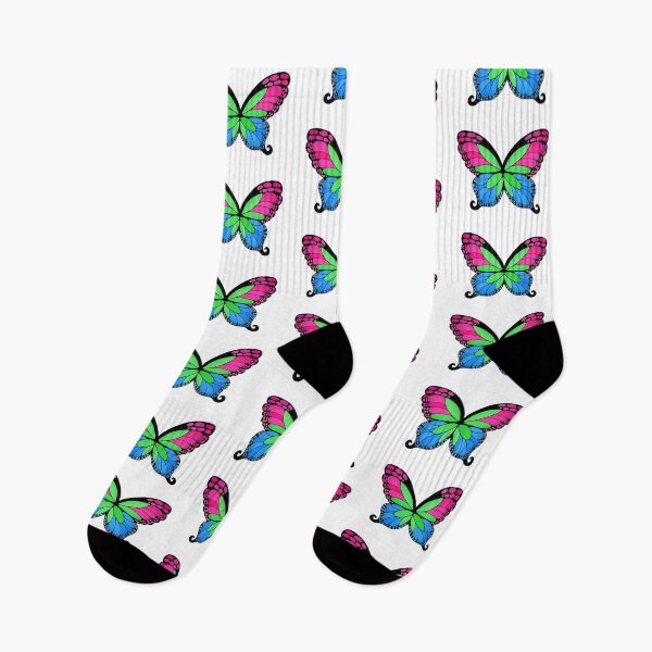 Item preview, Butterfly Wings Polysexual Pride Flag designed and sold by Middy's Art.