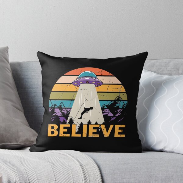 Item preview, BELIEVE UFO and Aliens Abduction Vintage designed and sold by RoguePixel.