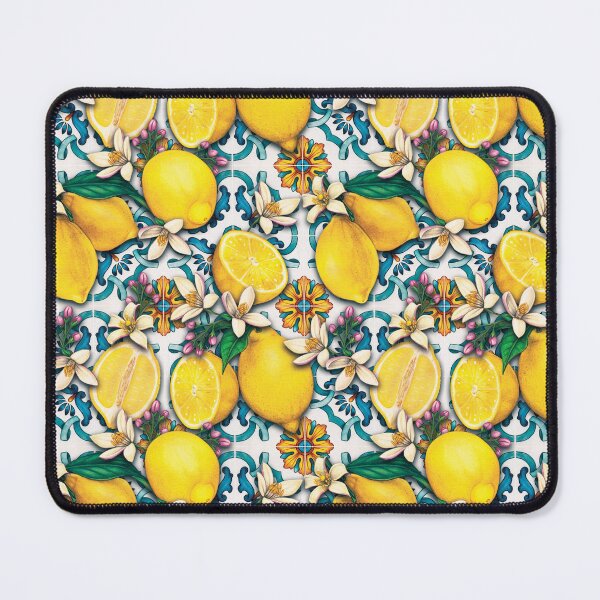 Item preview, Mediterranean Summer Lemons Pattern Design - Mediterranean Tiles designed and sold by antevasinart.