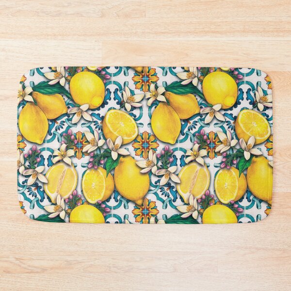 Item preview, Mediterranean Summer Lemons Pattern Design - Mediterranean Tiles designed and sold by antevasinart.