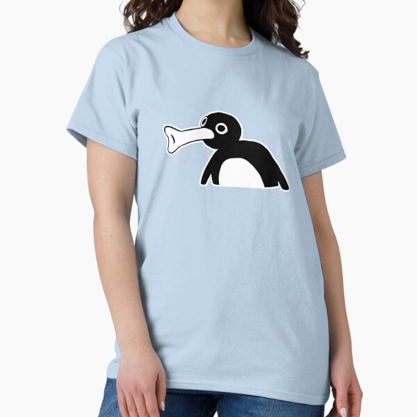 Vista previa del artículo con la obra «Pingu Meme (rosa claro BG)», diseñado y vendido por FilipeFerreira.